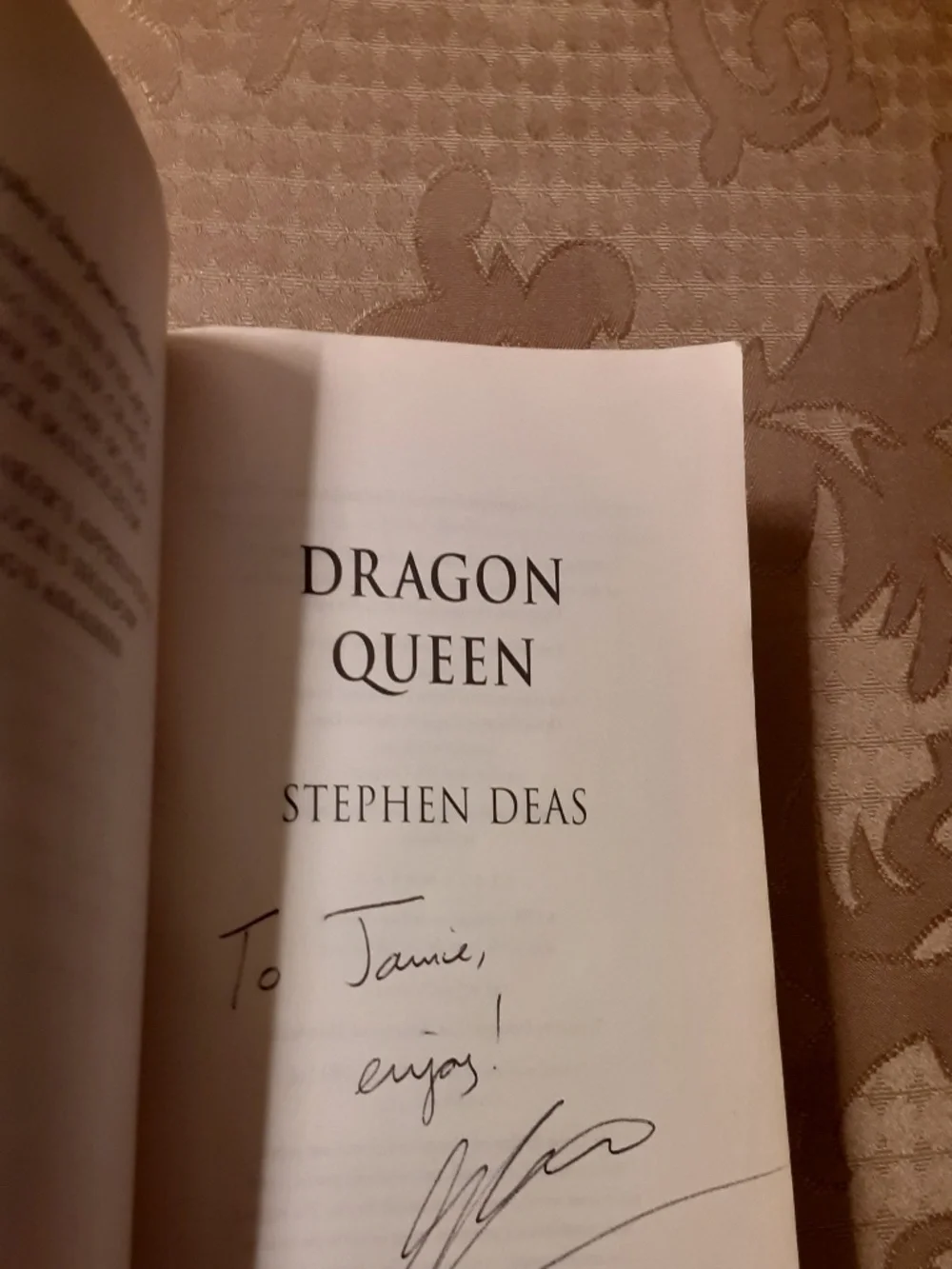 Stephen Deas Dragon Queen paperback Book